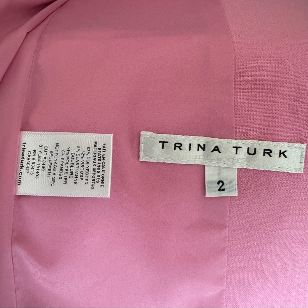 Trina Turk Pink Blazer Size 2 - Picture 12 of 14